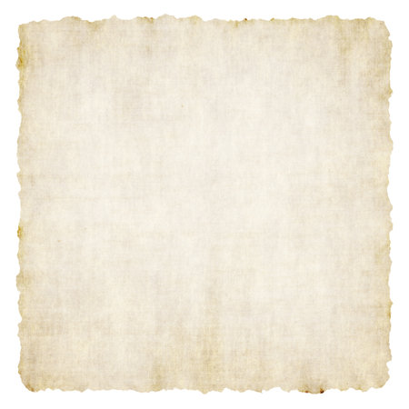 old paper isolated on white backgroundの写真素材