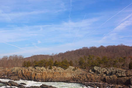 Great Falls National Park in Virginia and Maryland, USAの写真素材