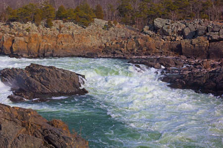 Great Falls National Park in Virginia and Maryland, USAの写真素材