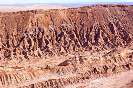 Untouched natural beauty in the morning of the Atacama Desert, Chile. Colorful rock at high altitude in the desert.の写真素材