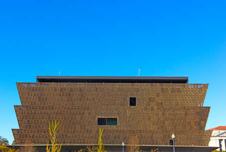 WASHINGTON DC, USA â NOVEMBER 5, 2016: Smithsonian National Museum of African American History and Culture on the National Mall attracts a lot of tourists.のeditorial素材