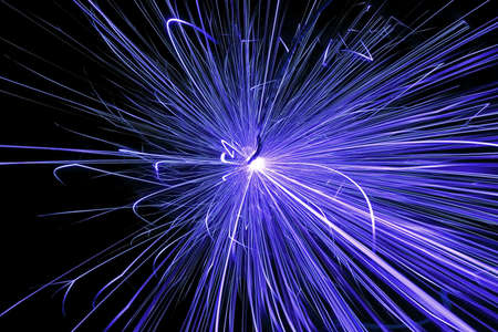 HUGE power sparkの写真素材