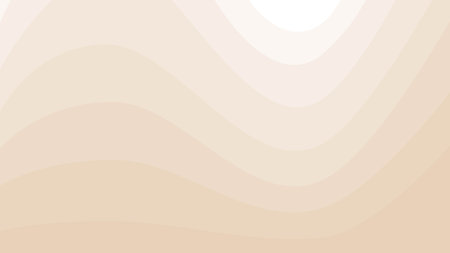 Abstract beige background. Smooth wavy sand-colored geometry. Waves and bends. Vector monochrome illustration in flat styleのイラスト素材