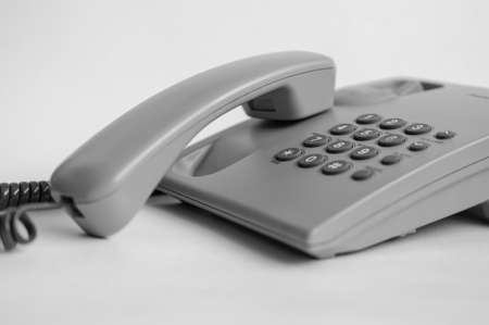 Phone on white background. Your phone will be deletedの写真素材