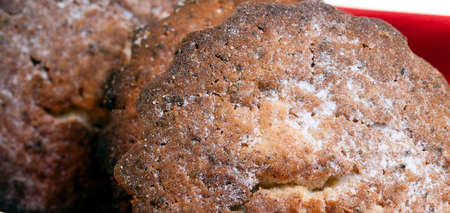 made homemade muffins , photographed close upの写真素材
