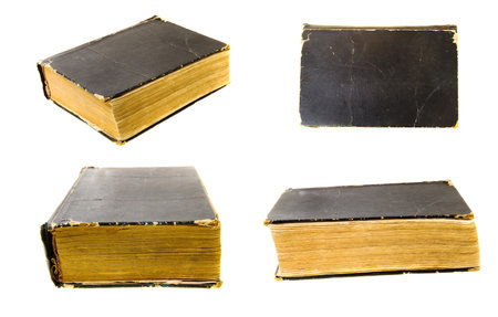 an old book, isolated on white background