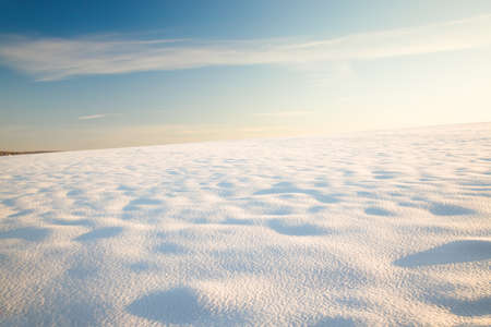 covered with snow in the winter timeの写真素材