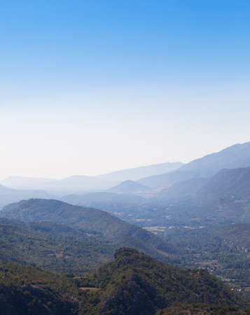 mountains during a fog. summertime of year. Montenegroの写真素材
