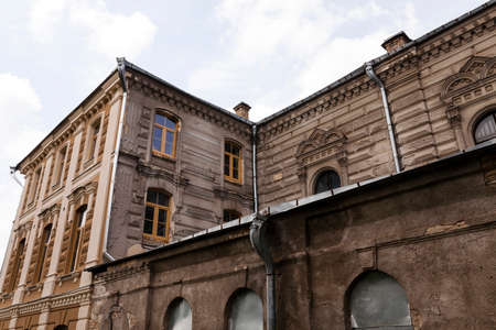 synagogue, which began to repair  restore Grodno, Belarusの写真素材