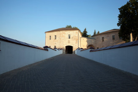 photographed close-up part of the ancient fortress, located in Grodno, Belarus