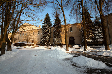 an ancient castle, located in Grodno, Belarus