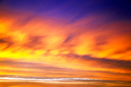 photographed close up colored sky during sunset, Defocus