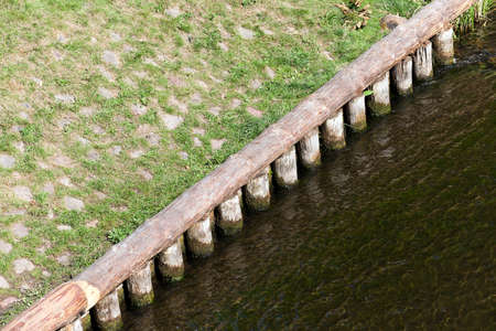 photographed the territory in which is located the marsh, the end of the summer season, open spaceの写真素材