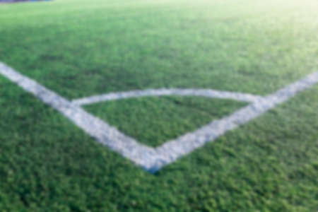 photographed close up with artificial coated markings on the stadium, Defocusの写真素材