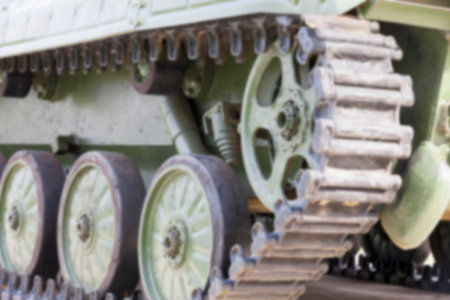 photographed close-up of old military equipment the Soviet Union, defocus