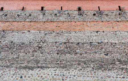 wall of an old buildingの写真素材