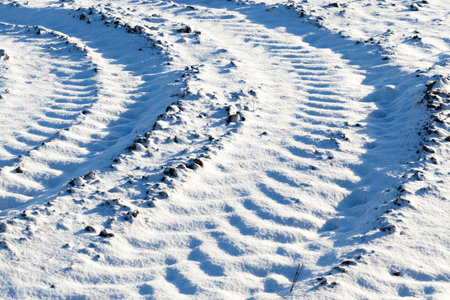 Photo snow, close-up