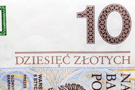 Ten PLN close upの写真素材