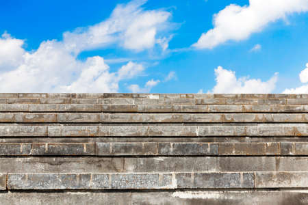 wide concrete stepsの写真素材