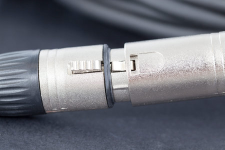 Closeup of the wire fastening system for electronic musical instruments