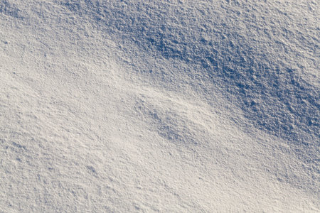 land covered with snow - white snow after snow had fallen and covered the land in the agricultural...