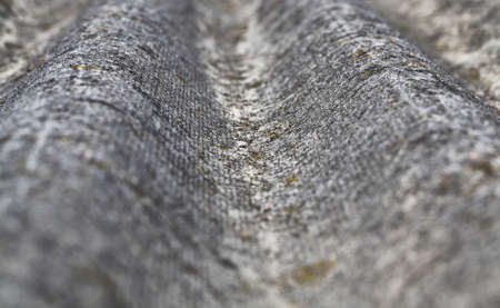 details of the old gray slate on the roof of the house, a small depth of fieldの写真素材