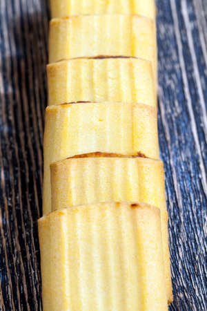 delicious and fresh soft wheat cookies stuffed with sweet fruit jamの写真素材