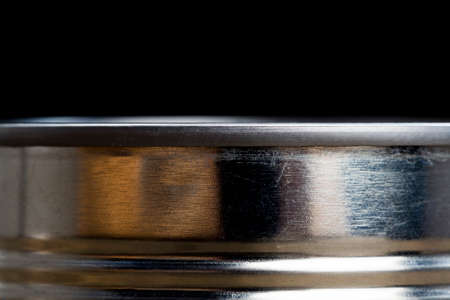 old metal can for food preservation, close-upの写真素材