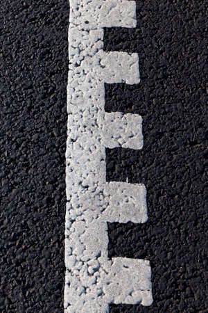 modern white road markings on the road make sounds that prevent the driver from falling asleepの写真素材