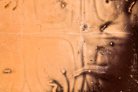 whole but spoiled from long storage chocolate made from cocoa and sugar, details and closeup of spoiled cocoa productsの写真素材