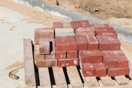 new high-quality concrete tiles for the construction of paths and Parking lots, made of cement,...