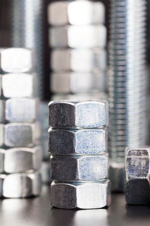steel metal bolts and other fasteners made of high-quality alloy steel and other elements for...