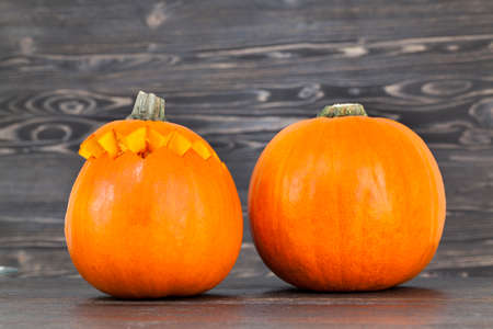 Pumpkin cutの写真素材