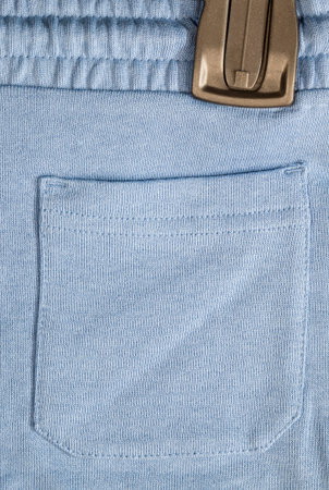 a piece of material made of synthetic material painted blue, high-quality artificial fabric is part...