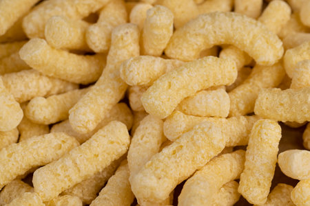 corn sticks for eating or making breakfast, closeupの写真素材
