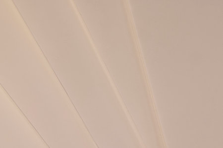 modern white paper and foam material for creative work, white foam board for creative work and creation of various models and objects, view from aboveの写真素材