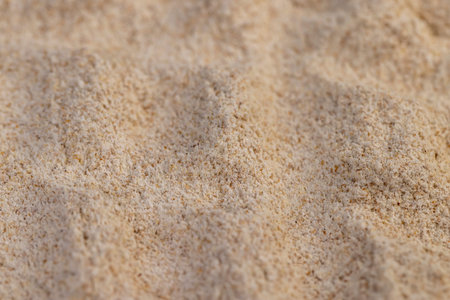 wheat flour for making bread with bran. closeup