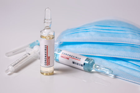 Covid-19 Vaccine. Concept of vaccination, treatment and medicine infectious.