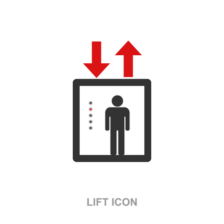 Lift icon, symbol isolatedのイラスト素材