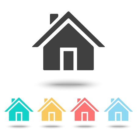 Home icon isolatedのイラスト素材