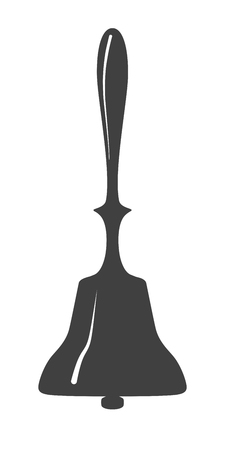 Handbell icon isolated on white backgroundのイラスト素材
