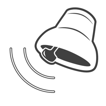 Ringing bell icon isolatedのイラスト素材