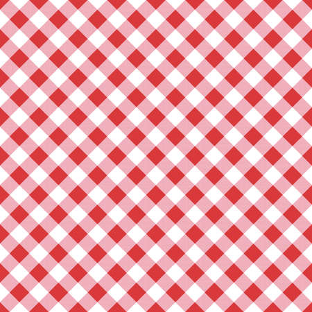 Vector red seamless table cloth texture. Vector illustration. Textile pattern.のイラスト素材