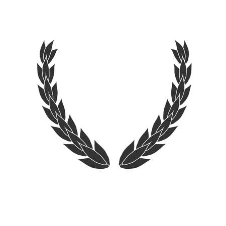 Laurel wreath vector icon isolated on white backgroundのイラスト素材