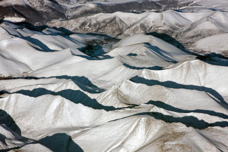 East Sayan Mountains, Siberia, Russiaの写真素材