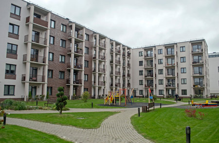 Modern residential quarter of Vilnius, Lithuania
