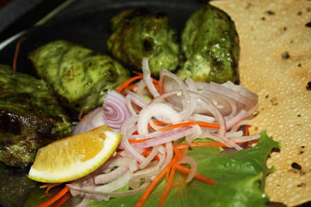 The food cooked at restaurant. Various dishes for every taste and choice.の写真素材