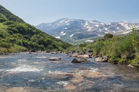 Nature of Kamchatka. Landscapes and magnificent views of the Kamchatka Peninsula.の写真素材