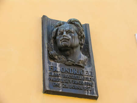 Prague, Czech Republic - August 23, 2016: Attractions of city Prague. Statues and monuments. Historical Buildingsのeditorial素材