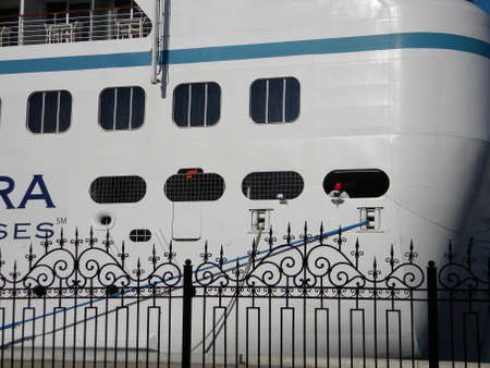 New Orleans, USA - June 23, 2011: Azamara Quest, tourist liner in the port. Big tourist shipのeditorial素材